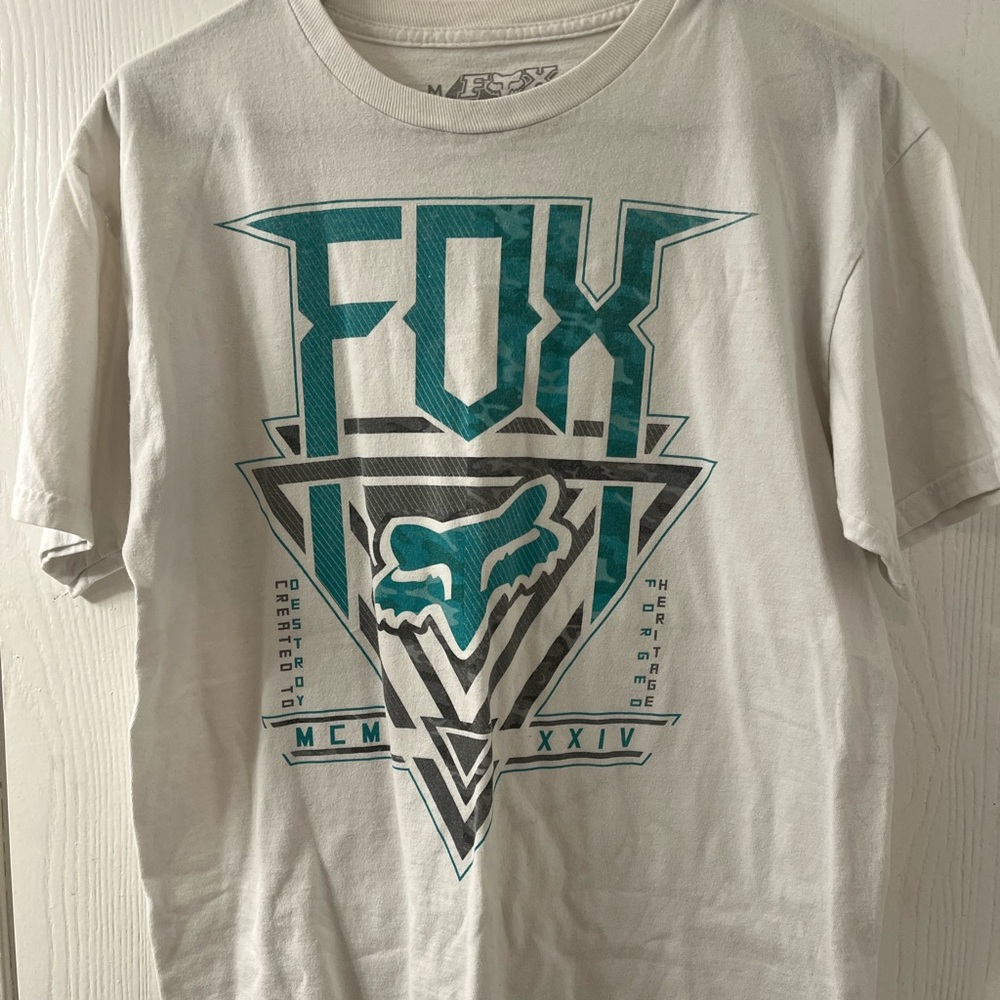 Fox Men's White Graphic T-Shirt